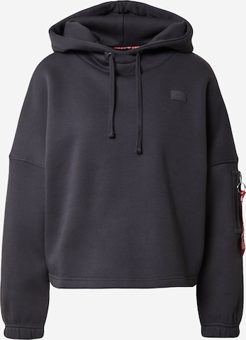 ALPHA INDUSTRIES Mikina - Sivá: predná strana