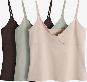 Maglietta intima di The Set in marrone: frontale