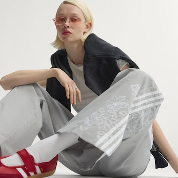 ADIDAS ORIGINALS Wide leg Trousers 'Firebird' in Grey