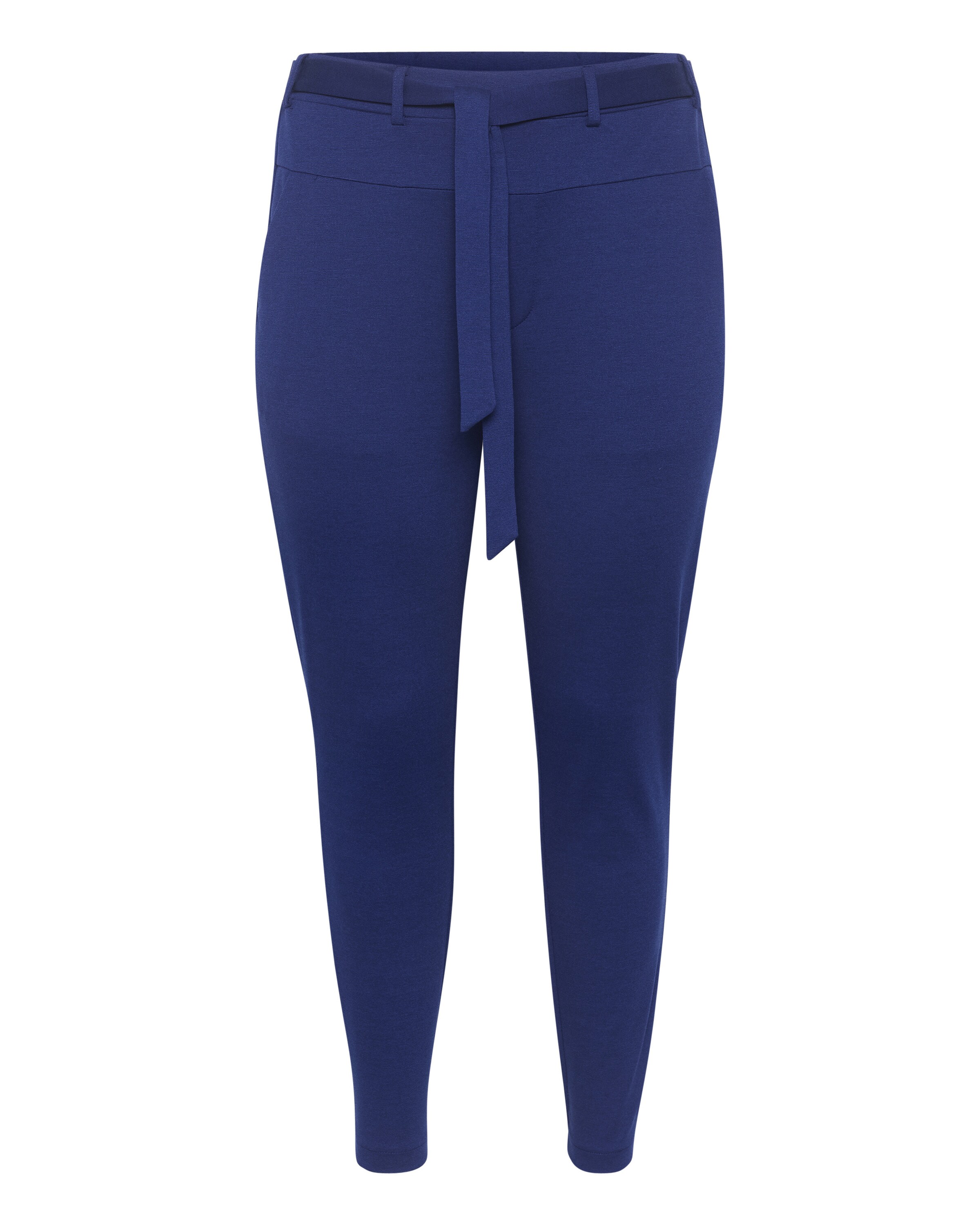 KAFFE CURVE Normální Kalhoty 'Jenna' – modrá: přední strana