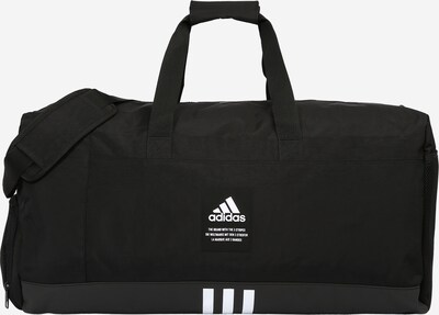 Sportinis krepšys '4athlts Duffel Large' iš ADIDAS SPORTSWEAR, spalva – juoda / balta, Prekių apžvalga