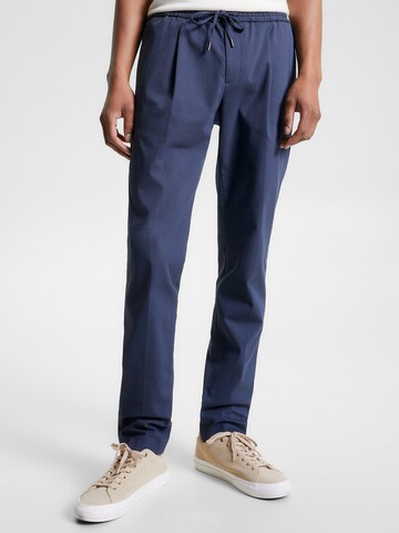TOMMY HILFIGER Tapered Pants 'Hampton' in Blue: front