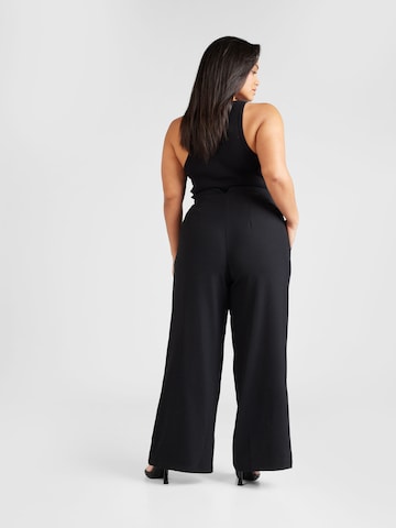 ABOUT YOU Curvy Wide leg Παντελόνι 'Fleur' σε μαύρο