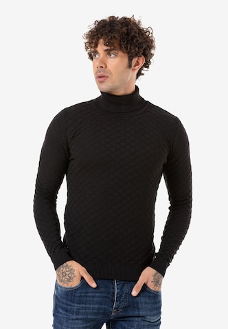 Redbridge Sweater 'Tamworth' in Black: front