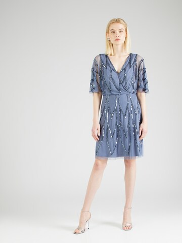 Papell Studio Dress in Blue: front