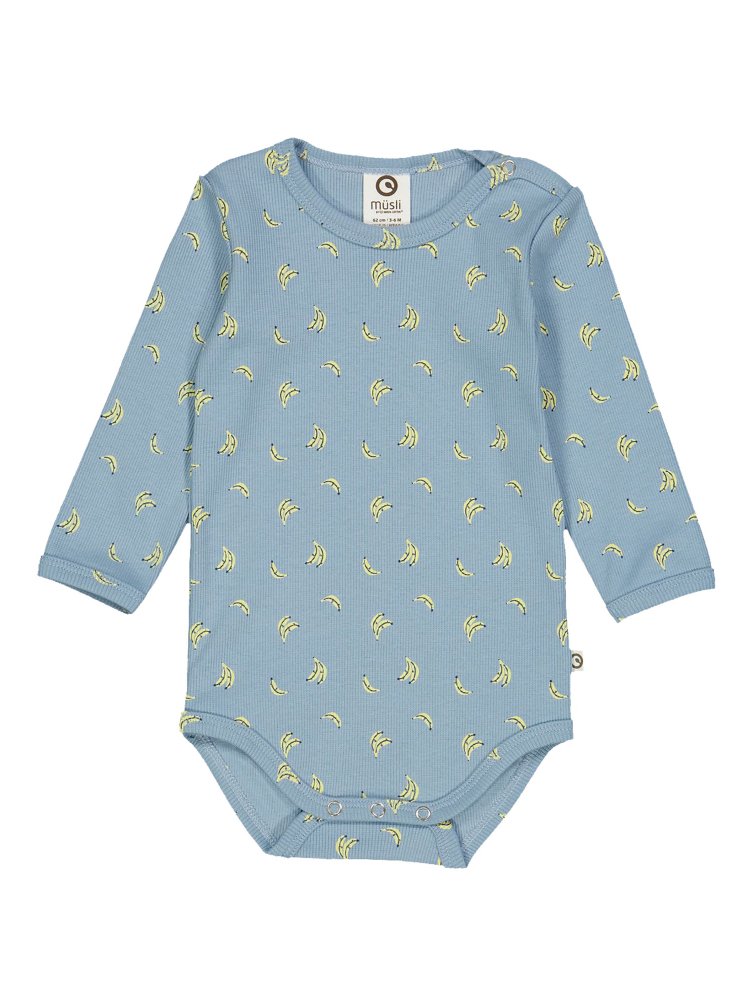 Müsli by GREEN COTTON - Macacão/Body em azul: frente