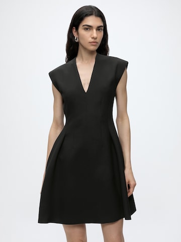HUGO - Vestido 'Kaytra' em preto: frente