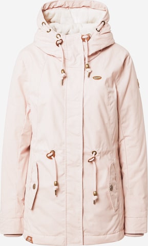 Ragwear Between-Season Jacket 'Monadis' in Pink: front
