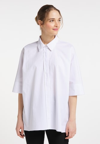 Camicia da donna di DreiMaster Klassik in bianco: frontale