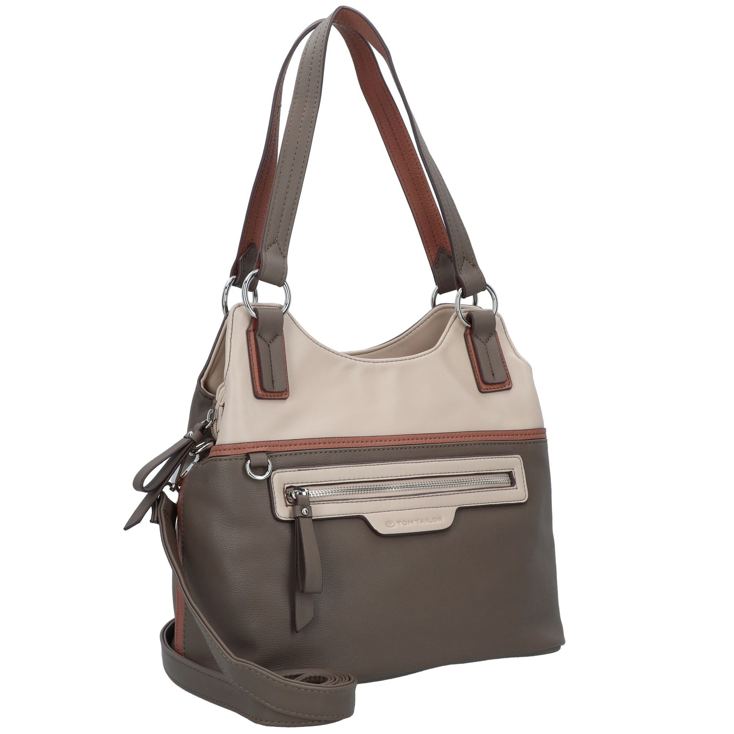 TOM TAILOR Shoulder Bag 'Jule' in Brown