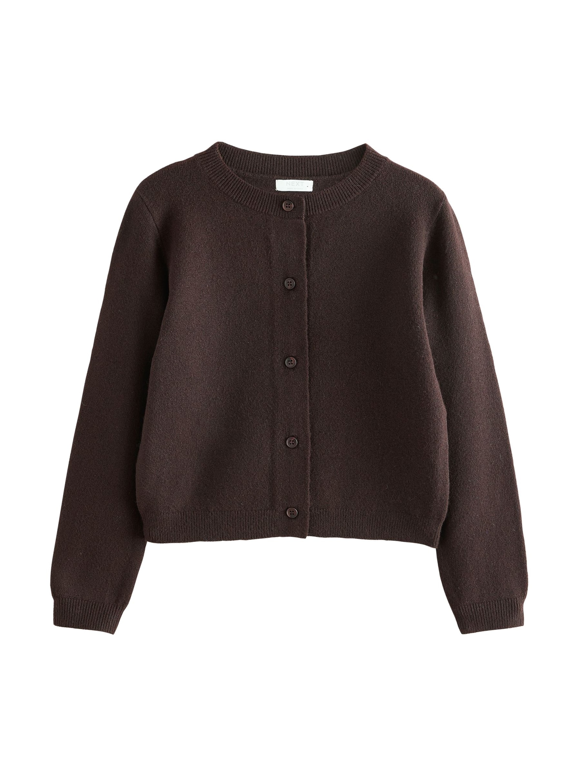 Next Gebreid vest in Bruin: voorkant