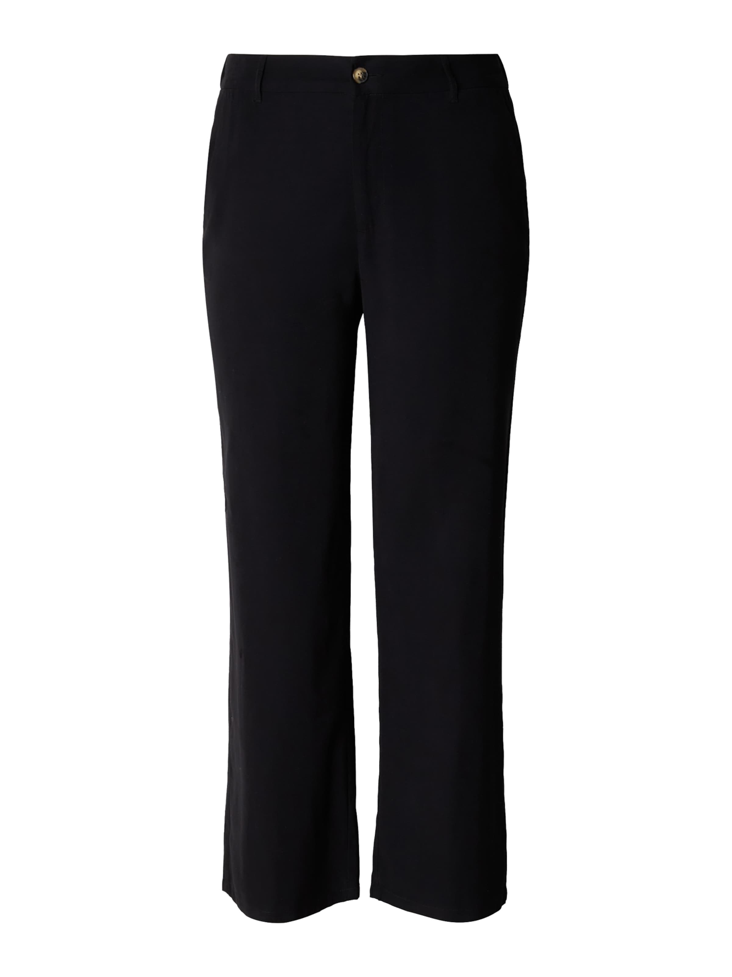 ONLY Carmakoma Loosefit Chino kalhoty 'CARARIS' – černá: přední strana