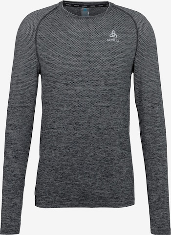 T-Shirt fonctionnel 'Essential Seamless' ODLO en gris : devant