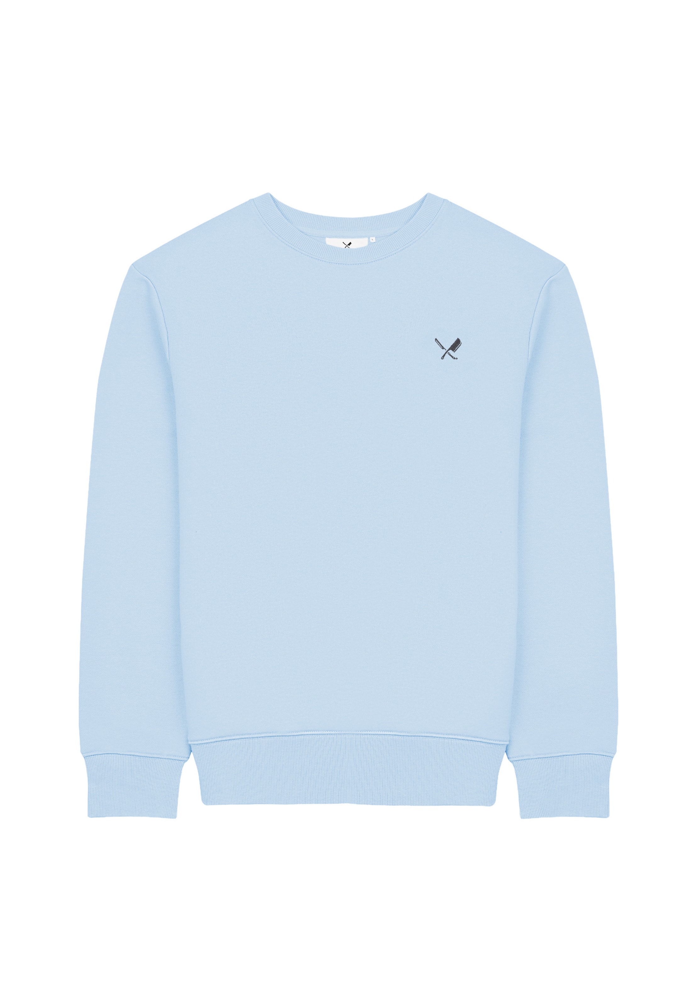 Distorted People Sudadera en azul claro, Vista del producto