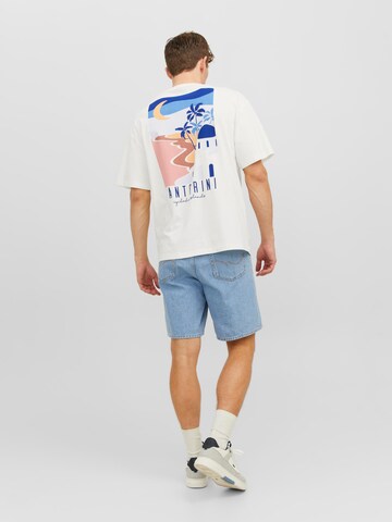 JACK & JONES Bluser & t-shirts 'HOLIDAY' i hvid