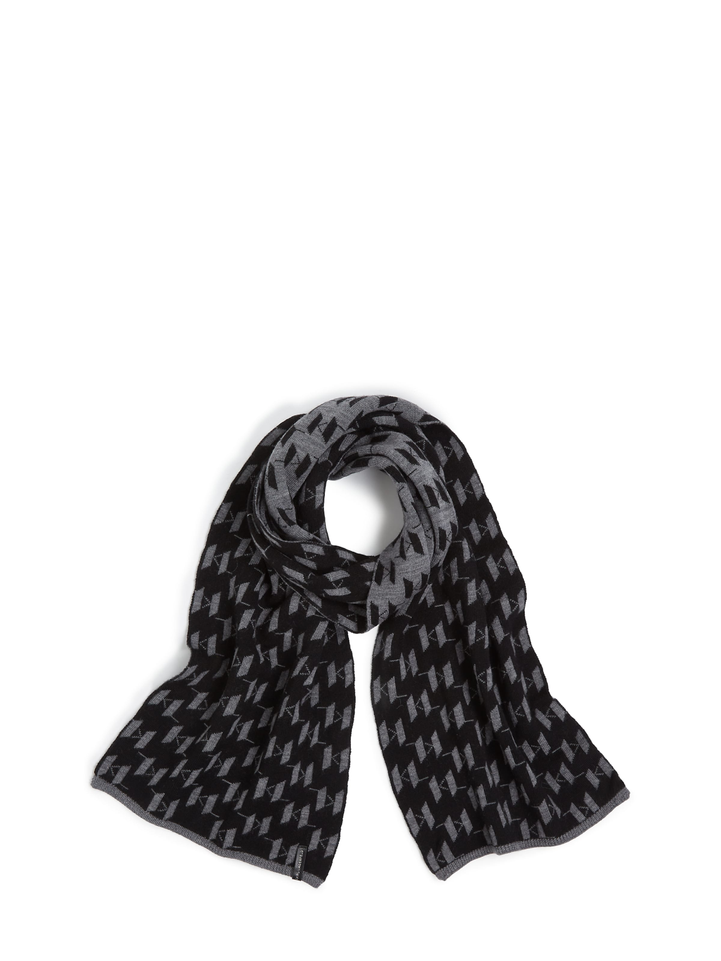 Karl Lagerfeld Κασκόλ σε μαύρο: μπροστά