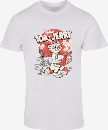 ABSOLUTE CULT Shirt 'Tom and Jerry - Rocket Prank' in White: front