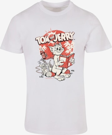 T-Shirt 'Tom and Jerry - Rocket Prank' ABSOLUTE CULT en blanc : devant