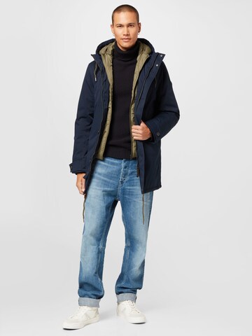 TOM TAILOR Parka in Blau