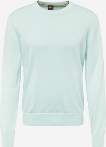 BOSS Orange - Pullover 'Kanovano' em verde: frente