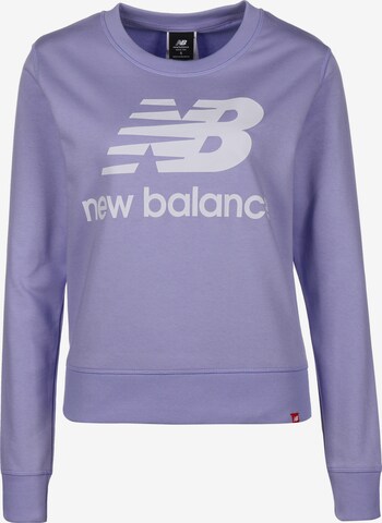 Sweat-shirt new balance en violet : devant