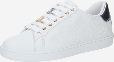 GUESS Låg sneaker 'ROSENNA' i silver / vit, Produktvy