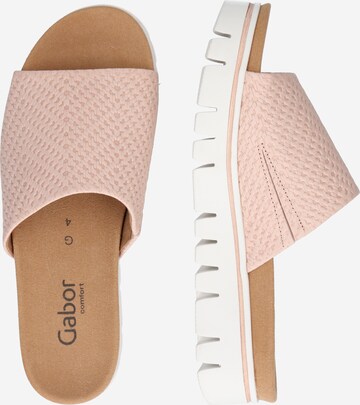 GABOR Mules 'Flechtino' in Pink