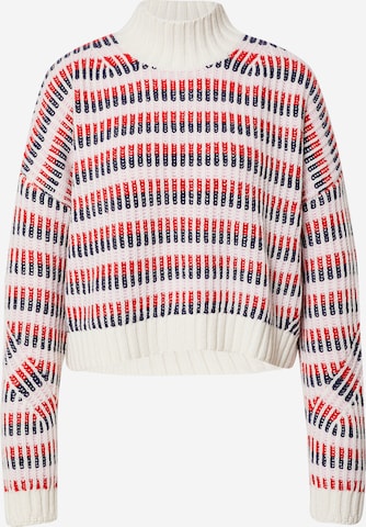 Tommy Jeans Sweater in White: front