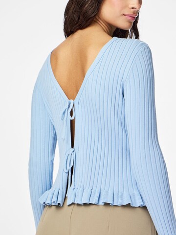 PIECES Gebreid vest 'PCRagnhild' in Blauw