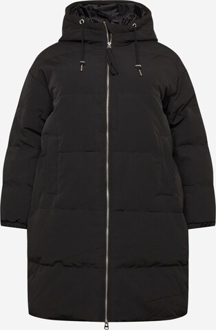 Manteau mi-saison 'Bless' Vero Moda Curve en noir : devant