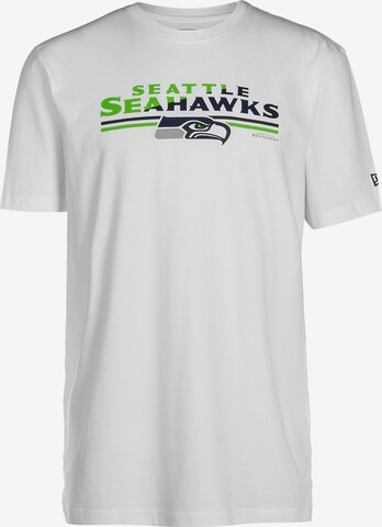 NEW ERA Shirt 'NFL Seattle Seahawks 3rd Down' in Wit: voorkant