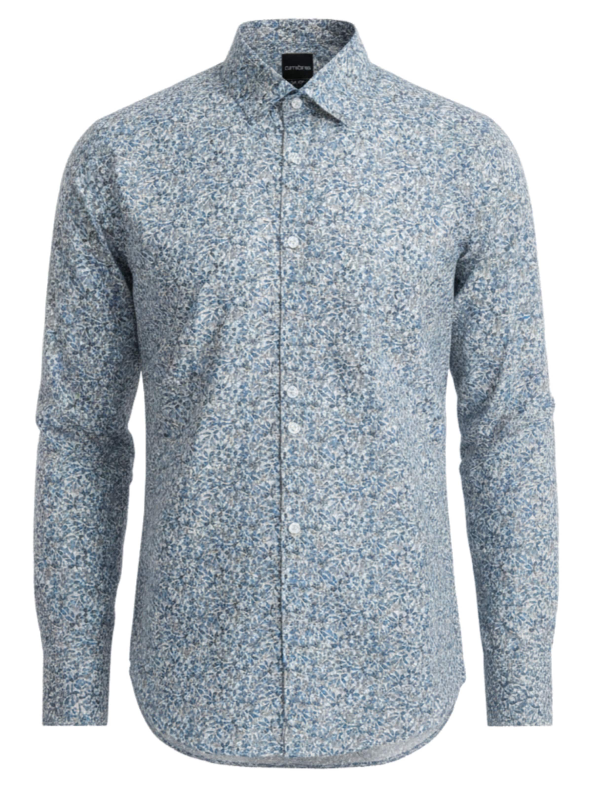 Ombre Regular fit Zakelijk overhemd in Blauw: voorkant