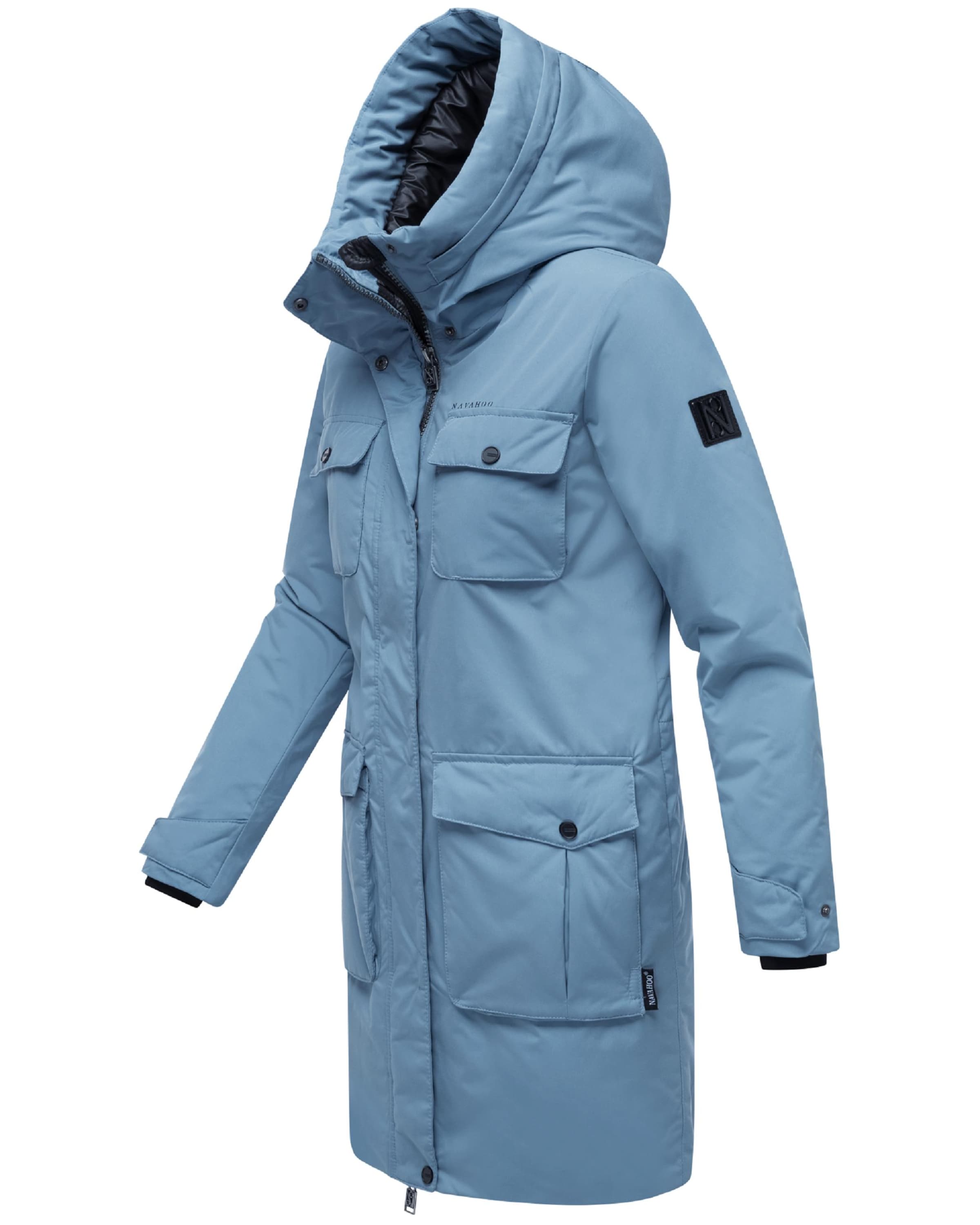 NAVAHOO Winter parka 'Eissturm 14' in Blue