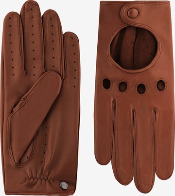 Roeckl Full Finger Gloves in Brown: front