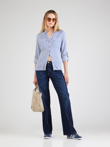 VERO MODA Bluse 'Bumpy' in Blau
