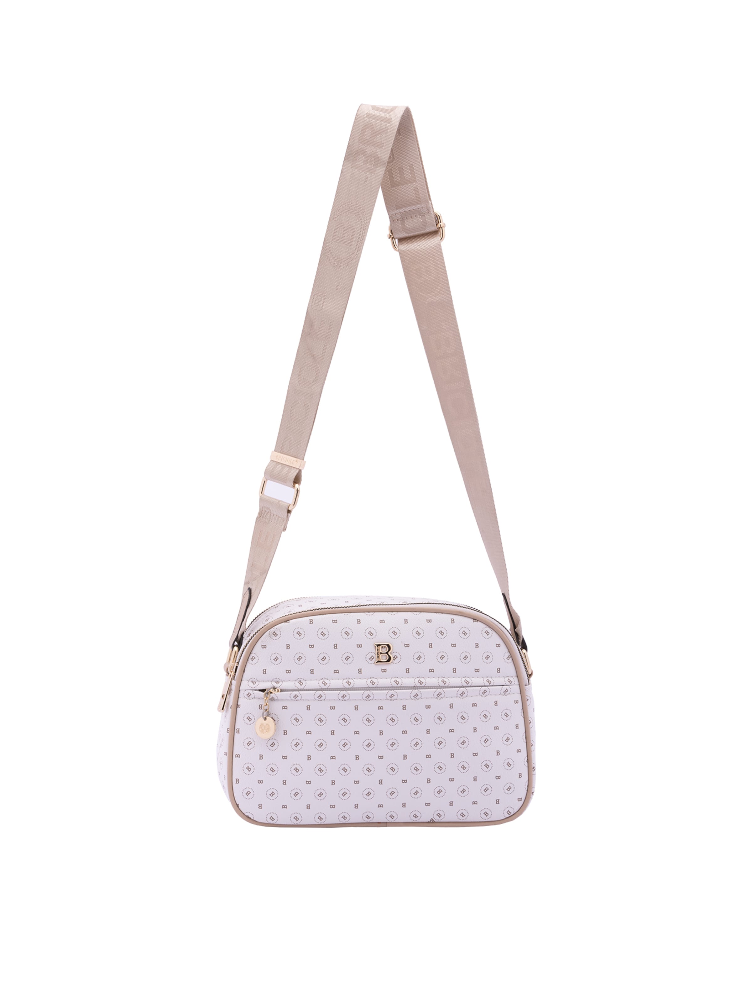 Briciole Crossbody bag in White: front