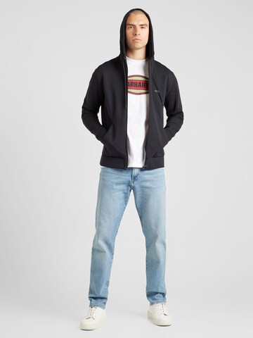 BOSS Sweatjacka 'Saggy' i svart