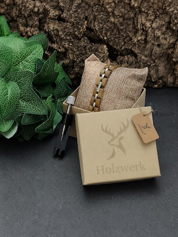 Holzwerk - Pulsera 'HANFSEE' en verde
