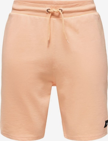 Only & Sons Regular Pants in Pink: front