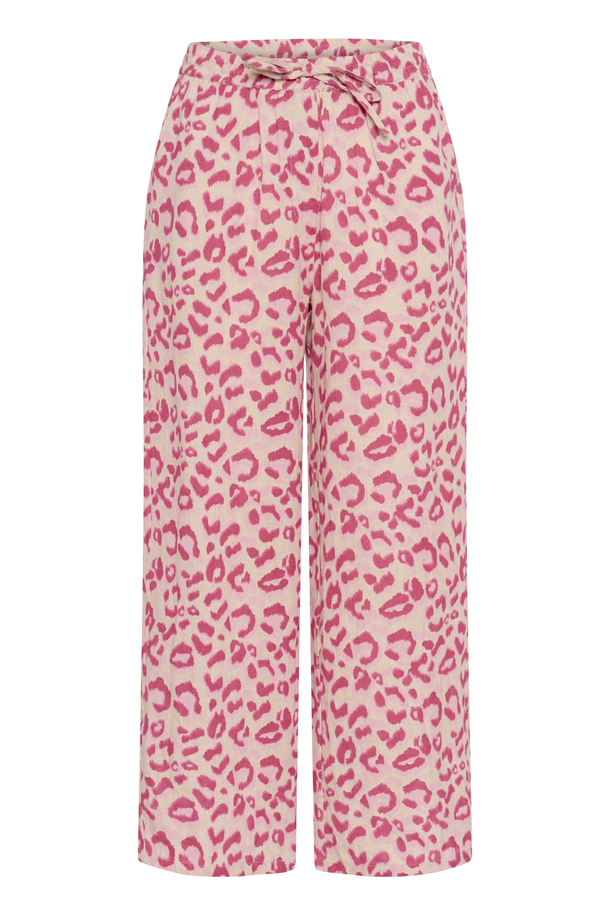 Cream Wide leg Trousers 'Bellis' in Pink: front