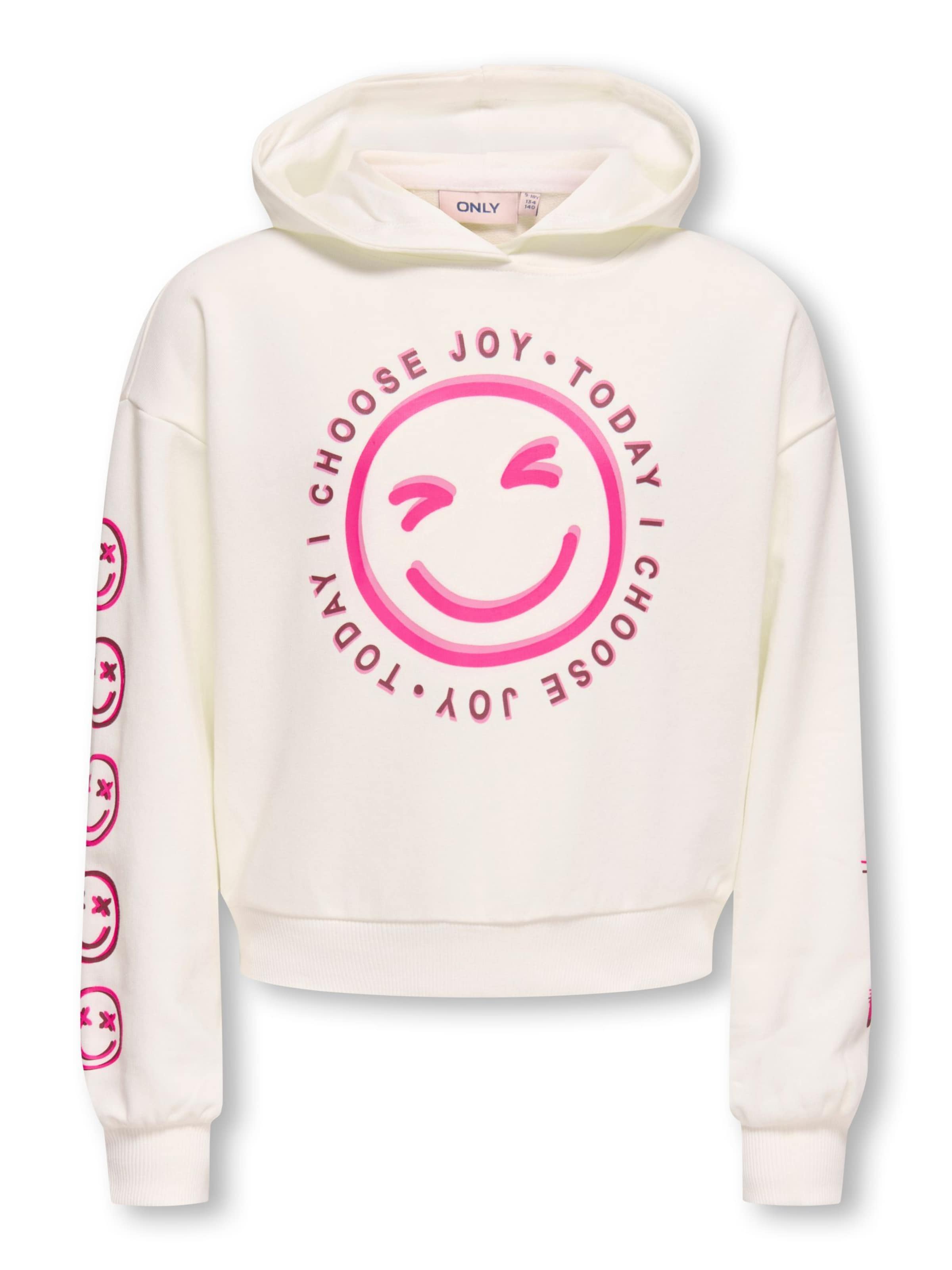 ONLY GIRLS Sweater in Pink / White, Item view