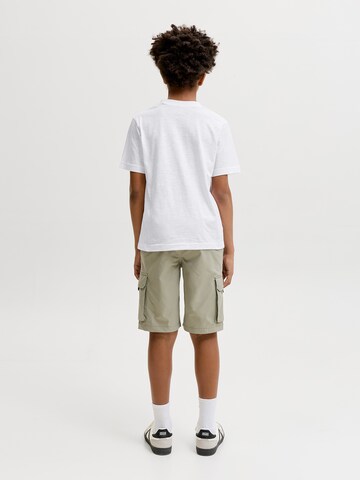 Jack & Jones Junior - Camiseta 'JCOFUSION' en blanco