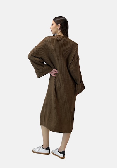 Elara Kleid in dunkelbraun, Produktansicht