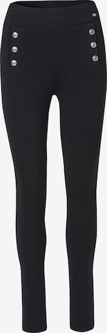 KOROSHI - Skinny Leggings en negro: frente