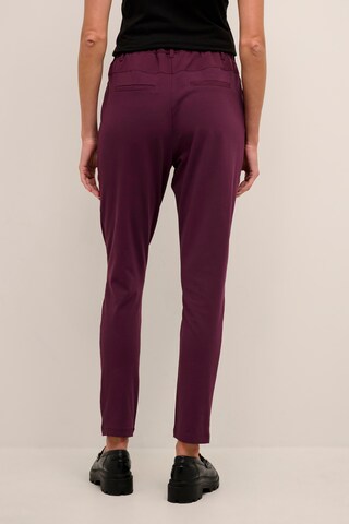 Kaffe Skinny Pleat-Front Pants 'Jillian' in Red