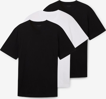 TOM TAILOR Shirt in Black: front