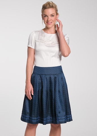 SPIETH & WENSKY Traditional Skirt in Blue: front