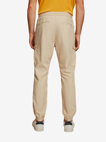 ESPRIT Tapered Cargohose in Beige