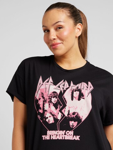 Noisy May Curve T-Shirt 'BRANDY VALENTINE' in Schwarz