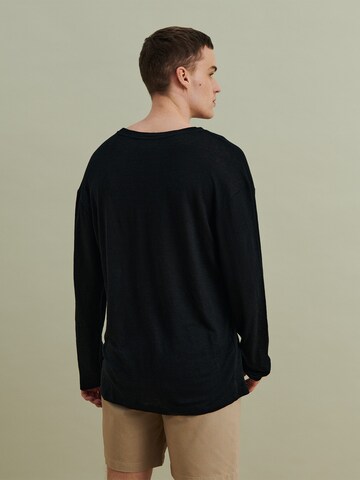 DAN FOX APPAREL Shirt 'Hannes' in Schwarz